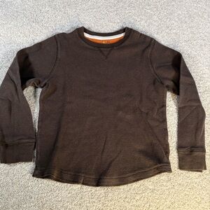 Jumping Beans Waffle Knit Thermal Long Sleeve Shirt Boys Size 7x Brown